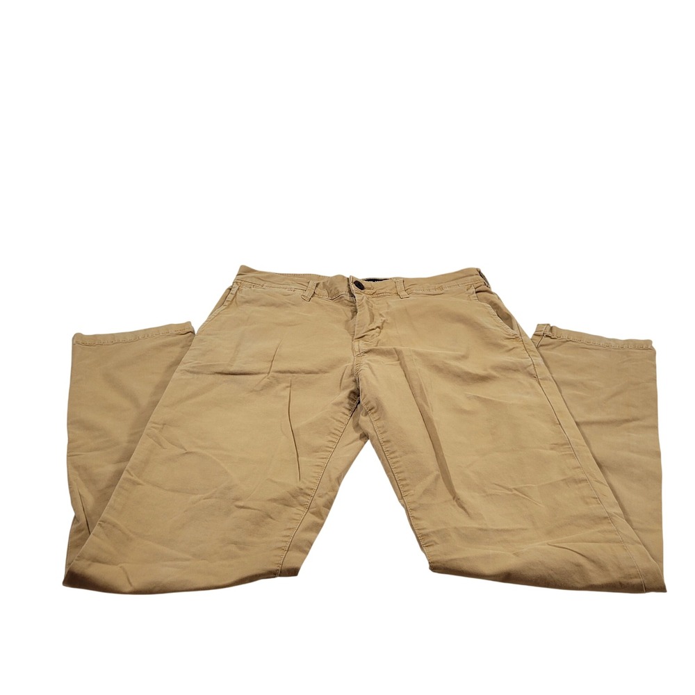 American Eagle Chino Pants Mens 29x32 Khaki Excellent Slim Ne(x)t Level Flex